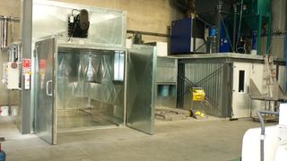 Hansa Chippers M4 oven and spraywall